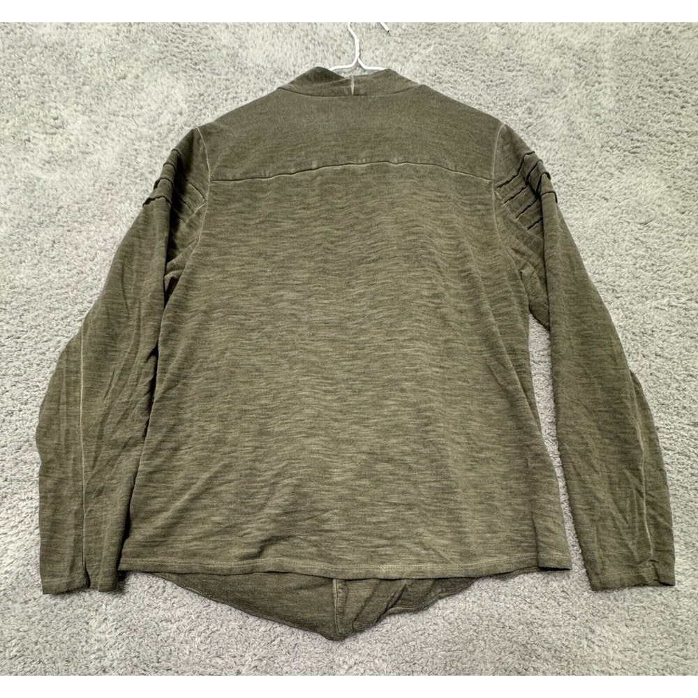 Knox Rose Women's Jacket Drape Front Long Sleeve Olive Green Size XL - Picture 10 of 10